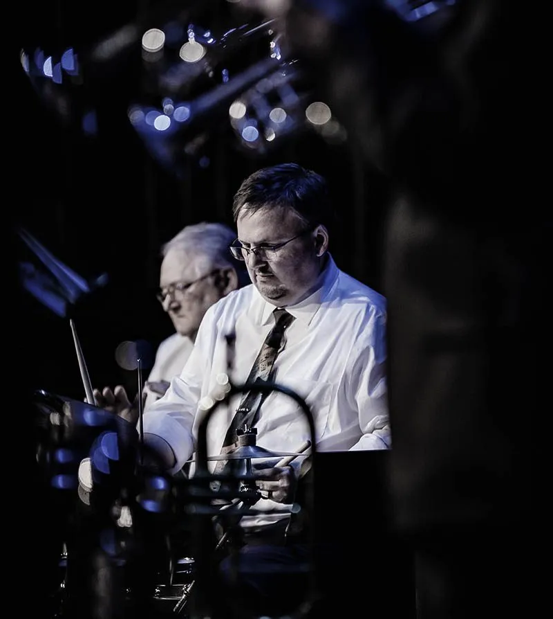 Drummer keeping time